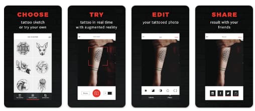 Apps zum Ausprobieren von Tattoos