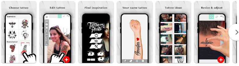 Apps zum Ausprobieren von Tattoos