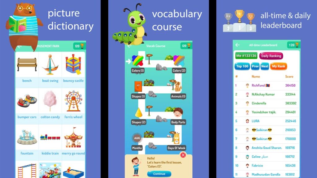 English for Kids app