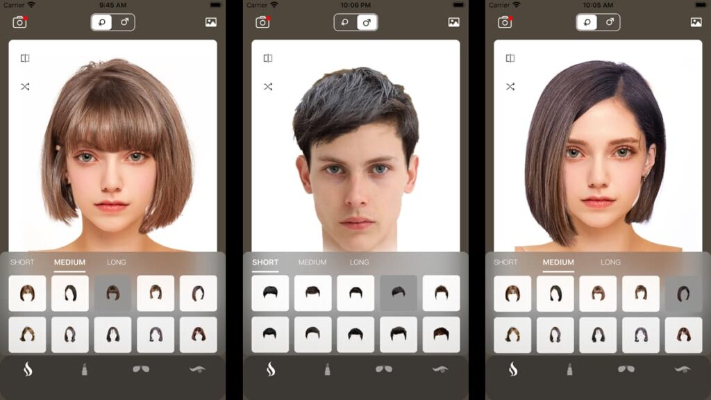 apps to try haircuts