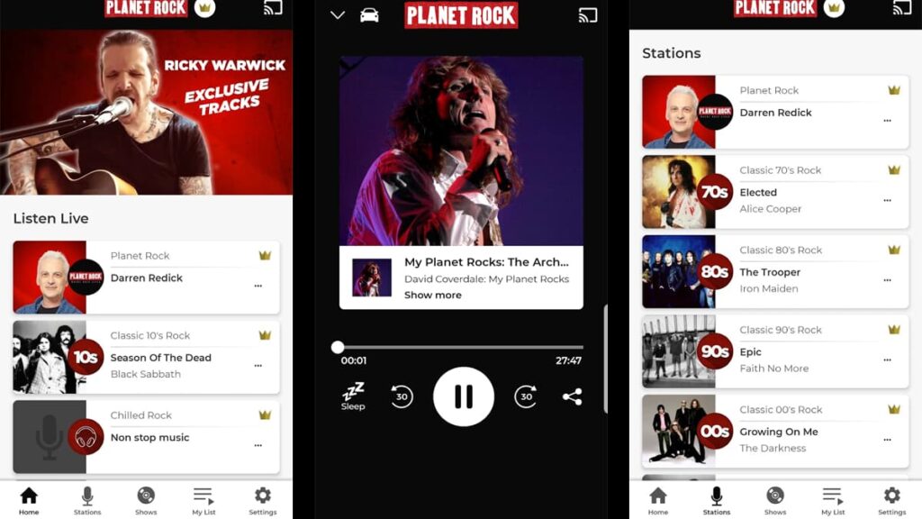 apps to listen to rock