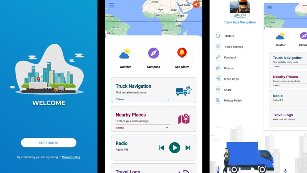 Truck GPS Navigation app