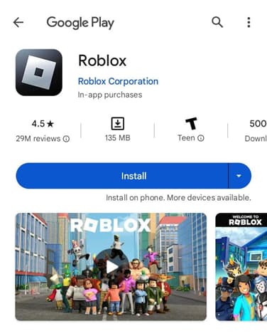 roblox download samsung