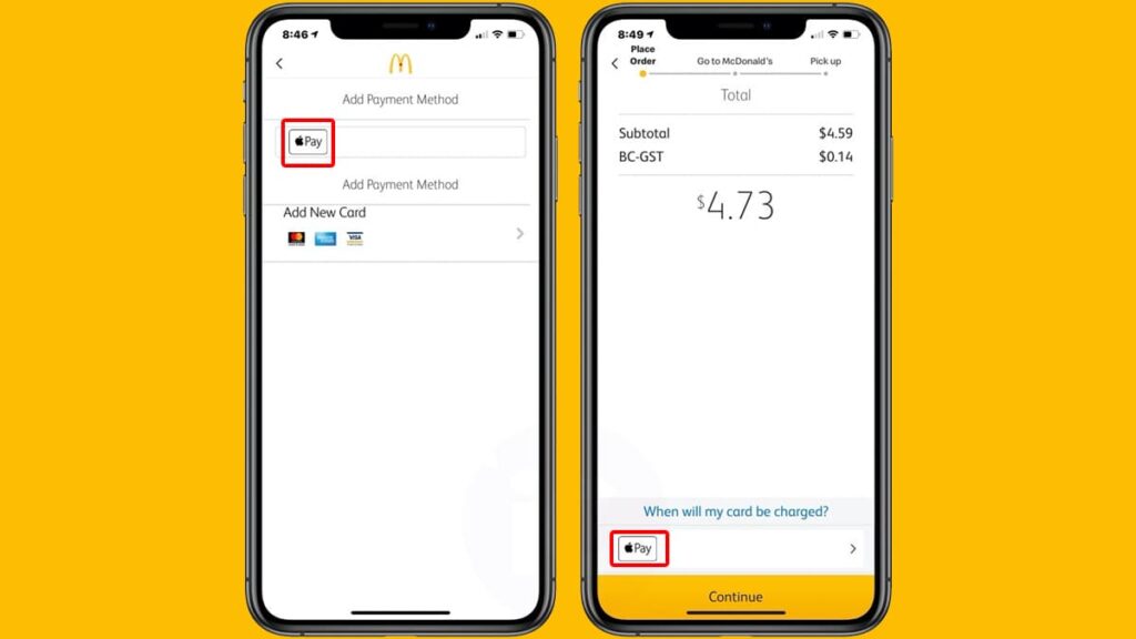 Come pagare da McDonald's con ApplePay