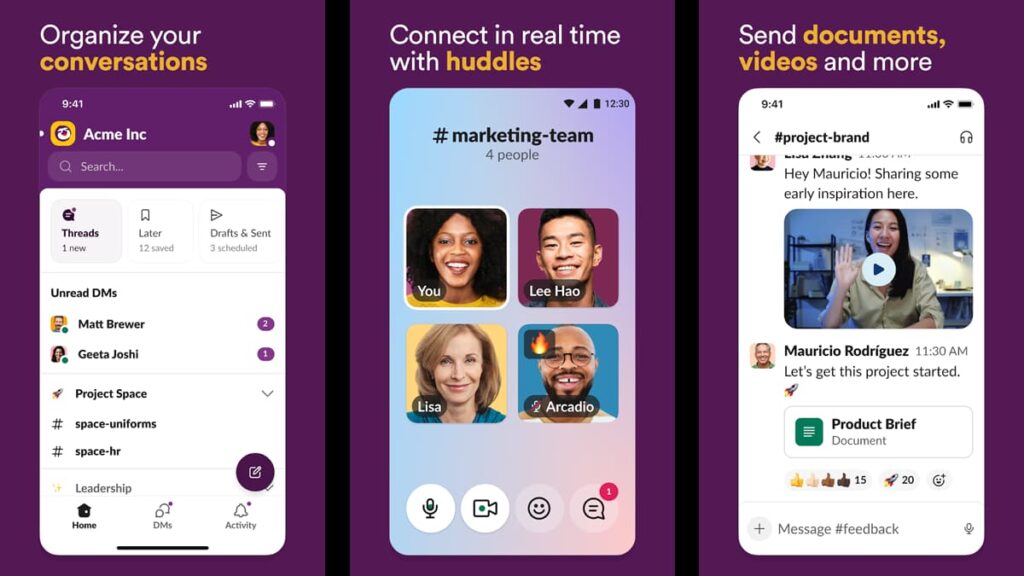 Slack vs Microsoft Teams, collaboration tools, work communication apps