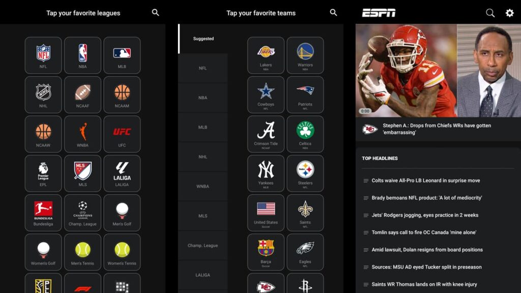 ESPN app