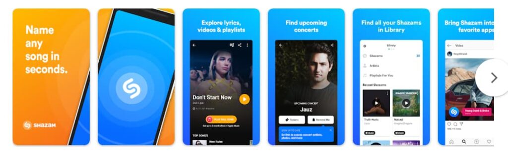 Shazam app