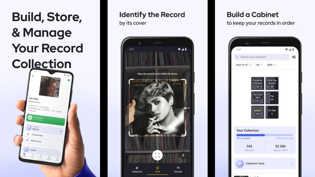 Apps zum Sammeln von Schallplatten