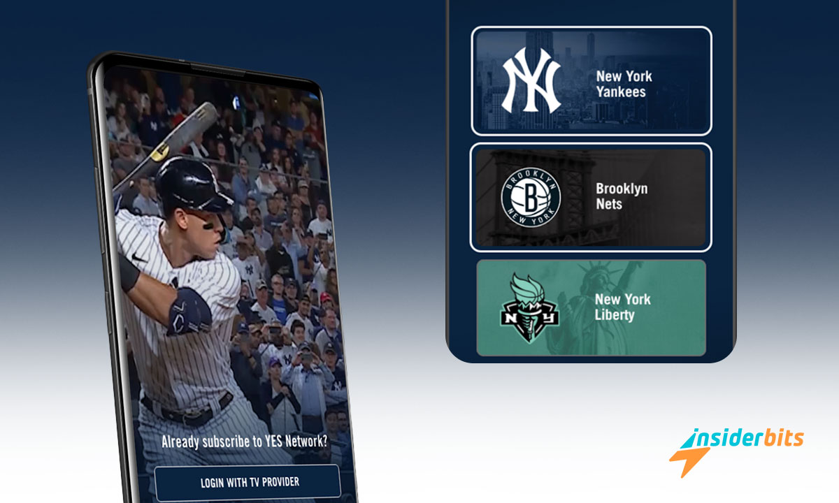 YES App Baseball in diretta: Guarda le partite dei New York Yankees, dei Brooklyn Nets e dei New York Liberty