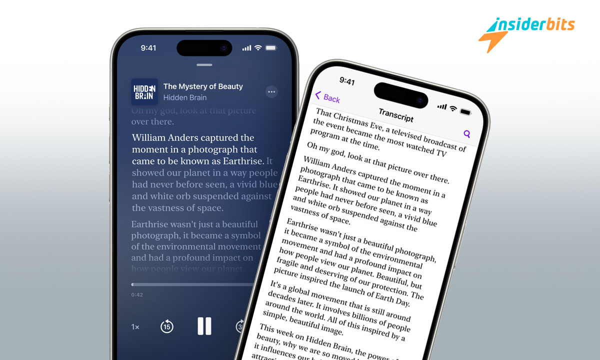 Una nuova funzione consente di leggere le trascrizioni dei podcast Apple preferiti
