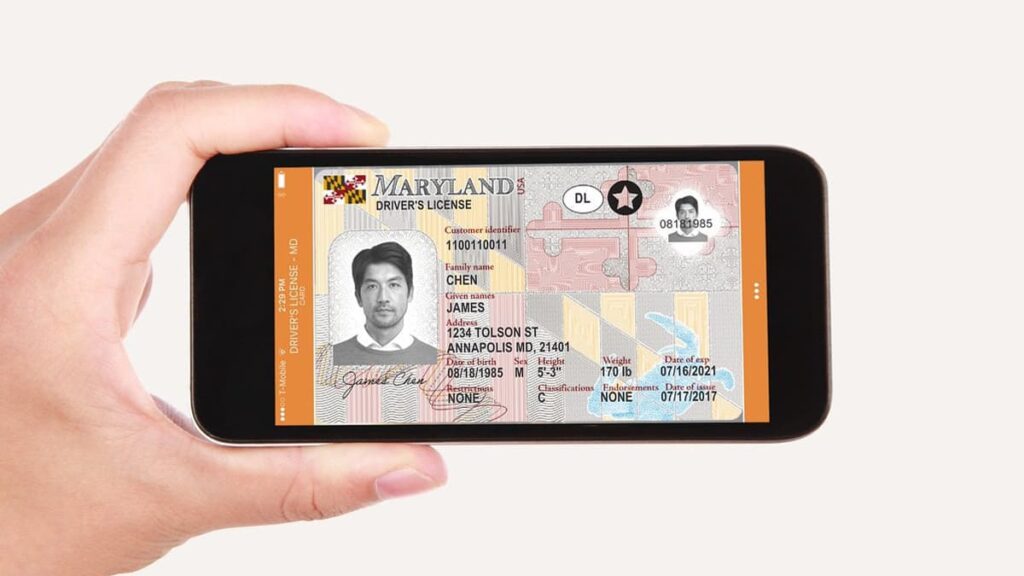 Come ottenere una patente di guida digitale nel Maryland