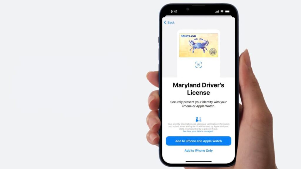 Digital Driver's License in Maryland