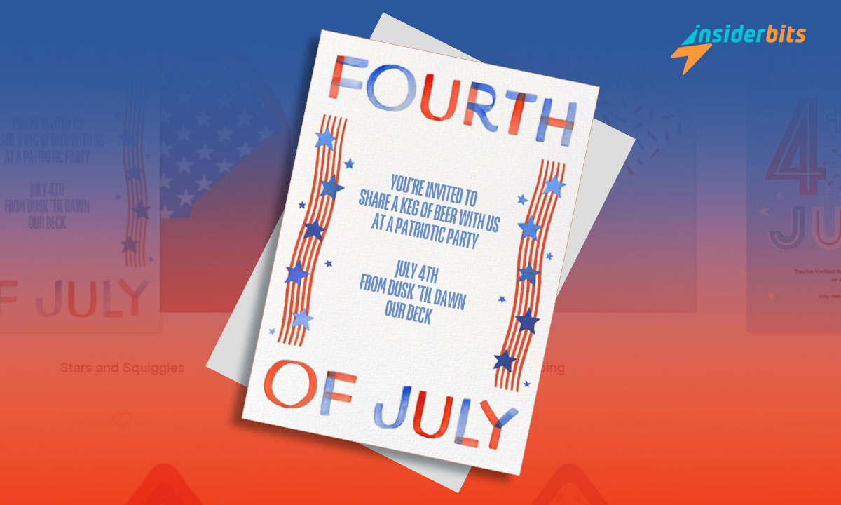 Customize Beautiful 4th Of July Invitations Online For Free In Minutes