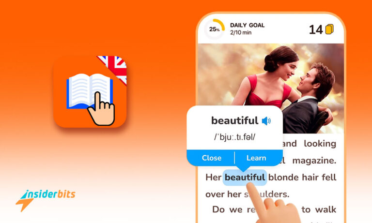 Learning English App With Books And Texts