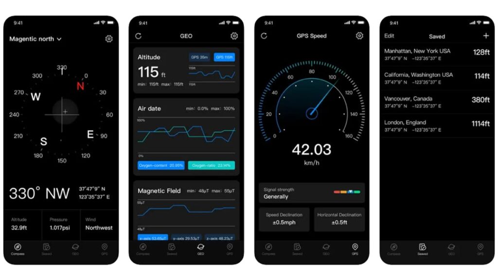 Kostenlose Kompass-Apps für iOS