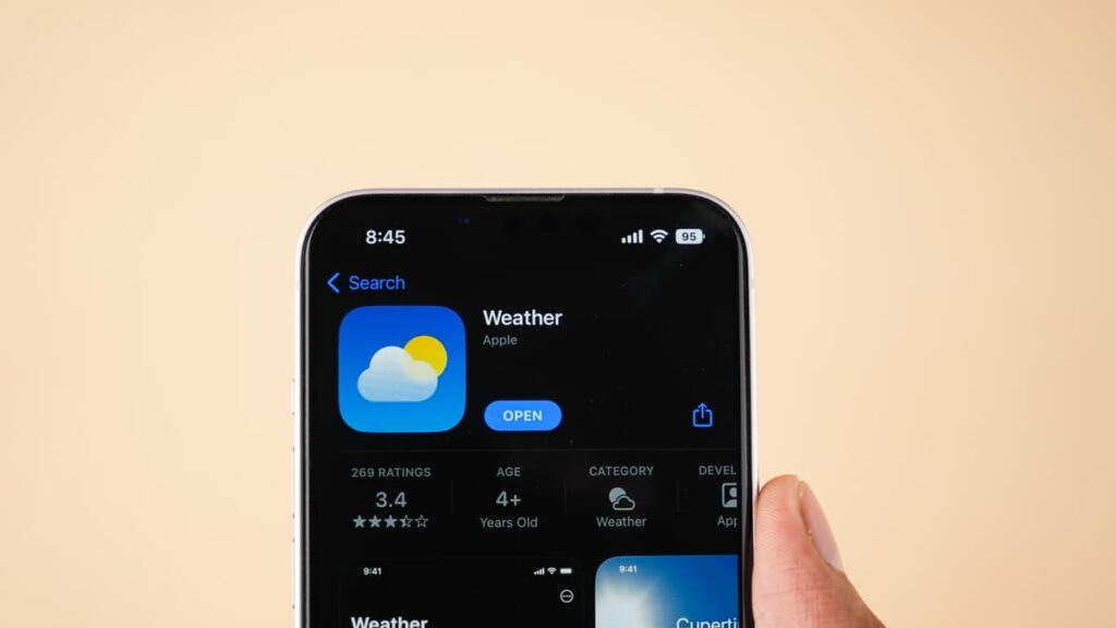 Corrections de l'application météo