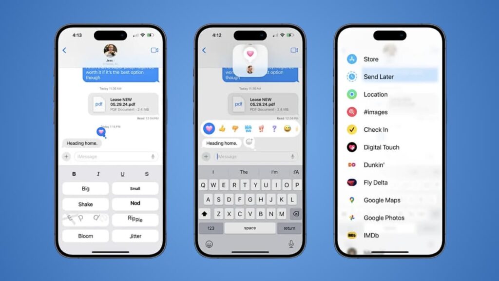 Nouvelles fonctionnalités d'iMessage