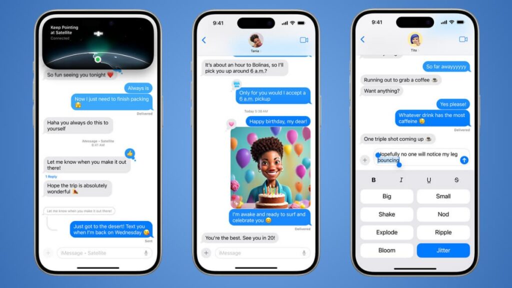 Nuove funzionalità di iMessage