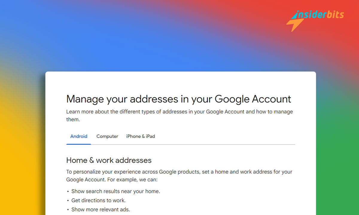 Smarter Management The New Google Address Update