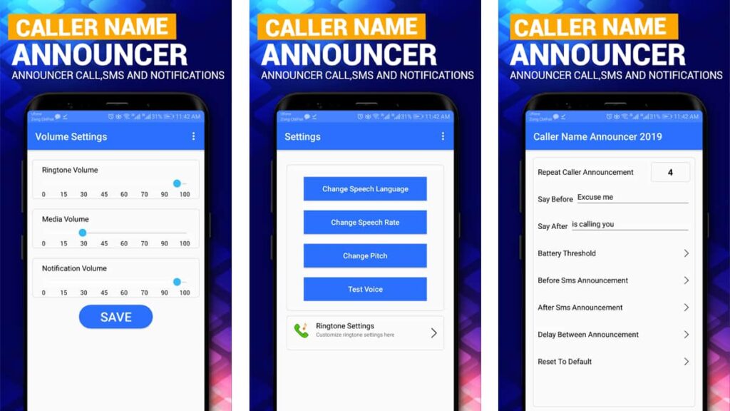 Incoming Caller Name Announcer app