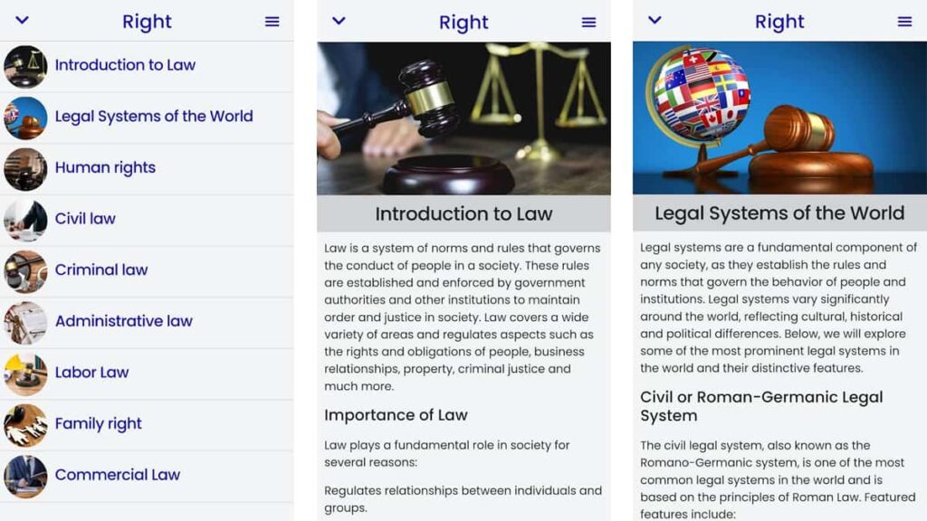 free law course app