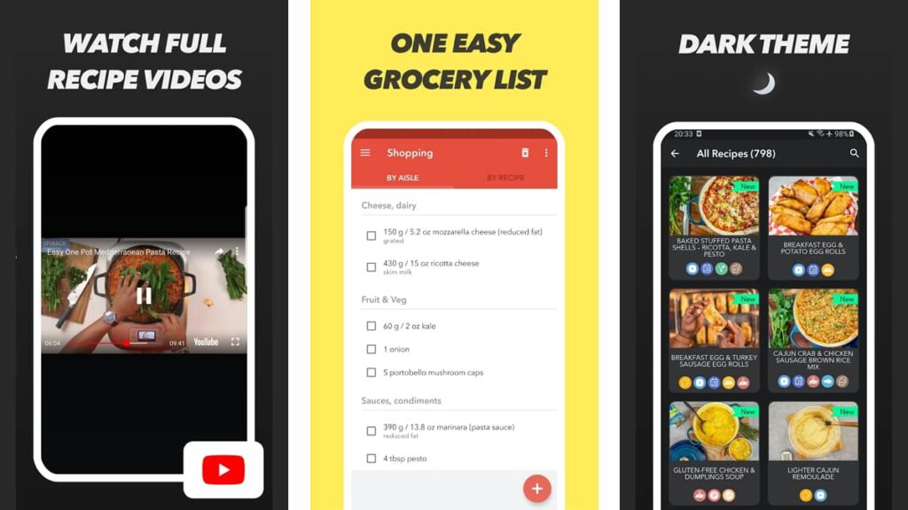 fitness recipes app