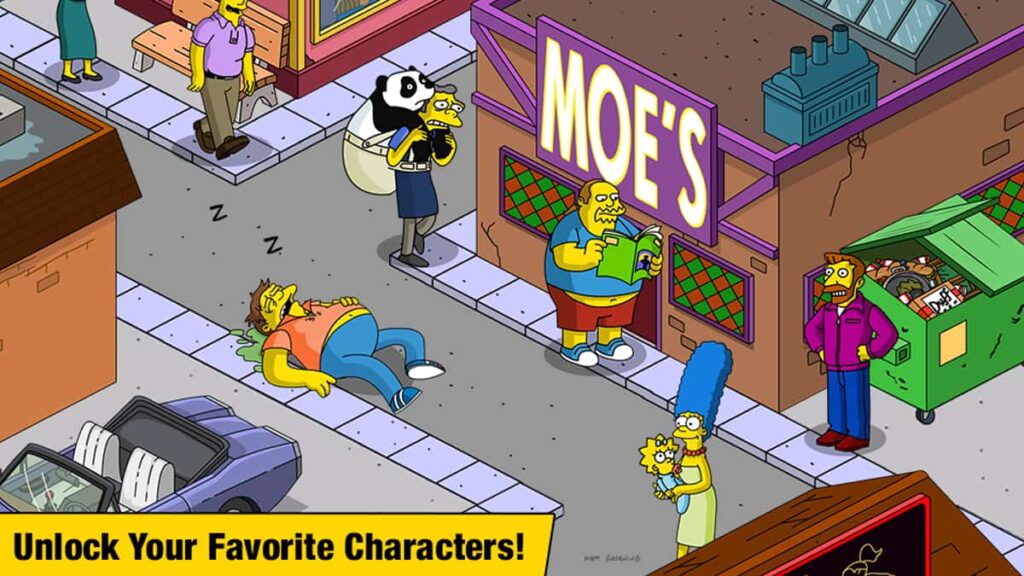 Simpsons mobile game