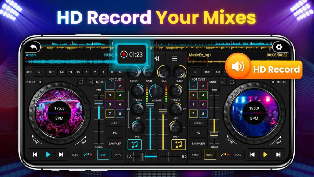 DJ Mixer Studio app