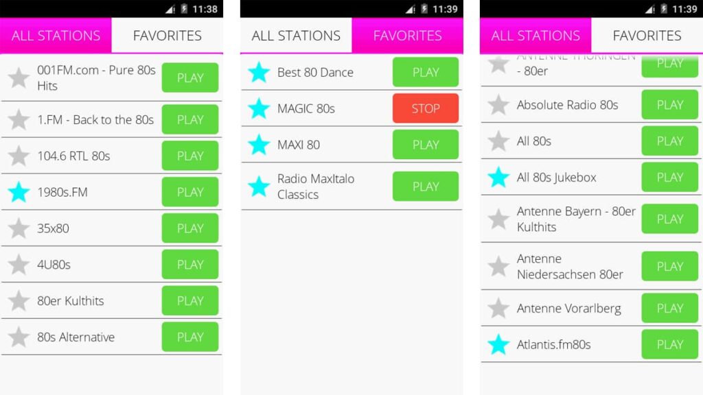 80s music apps