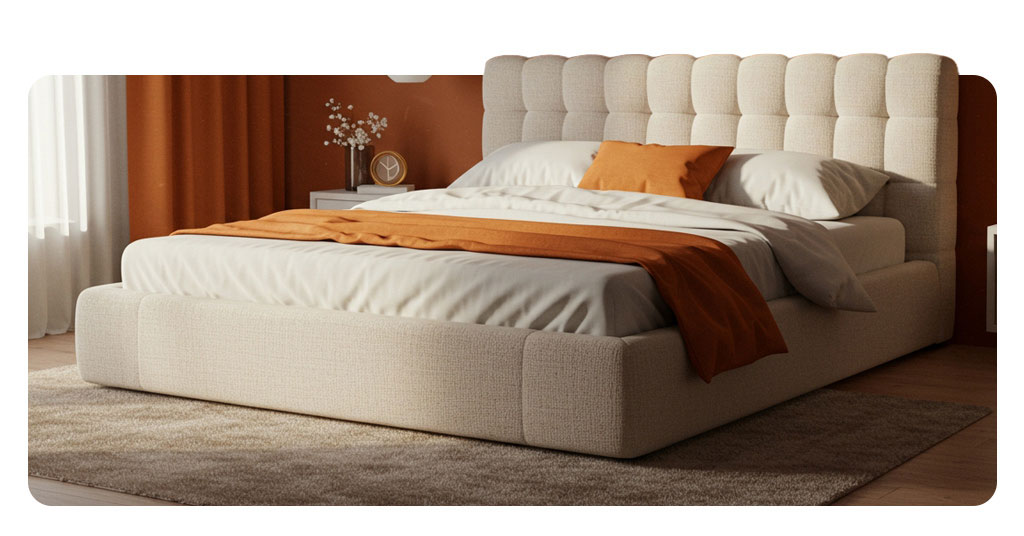 Bouclé Beds: Why Everyone’s Falling for This Cozy Trend 3 Bouclé Beds