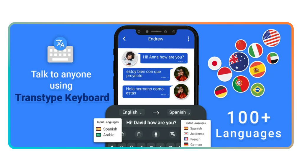 Translation keyboard app