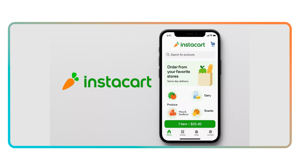 Grocery delivery app