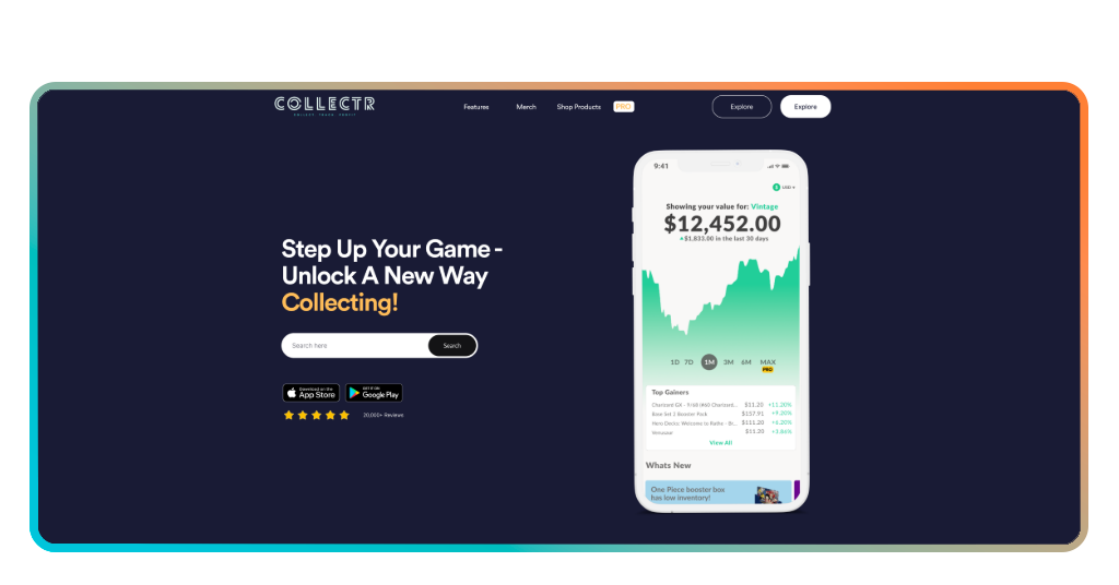 Trading card value app