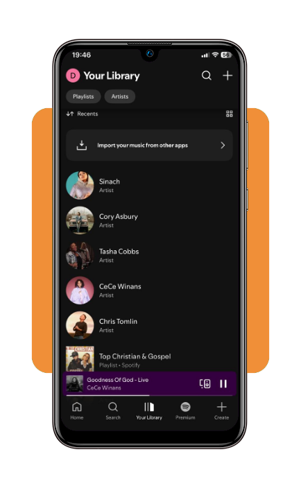 Listen to Christian music