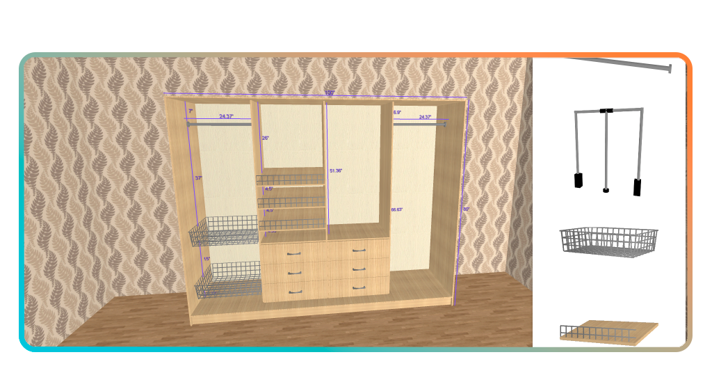 Closet designer app
