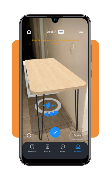 Furniture design app