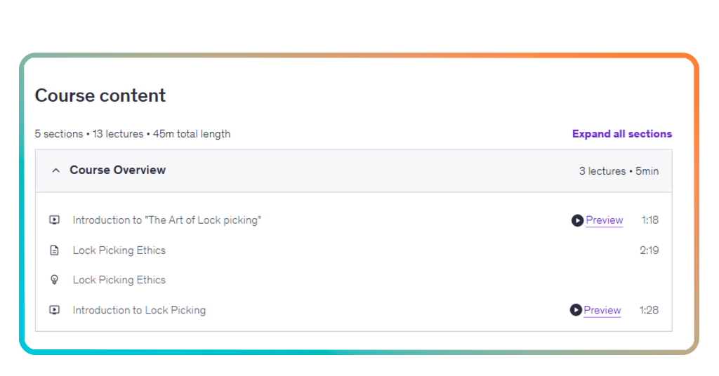 Locksmith online course
