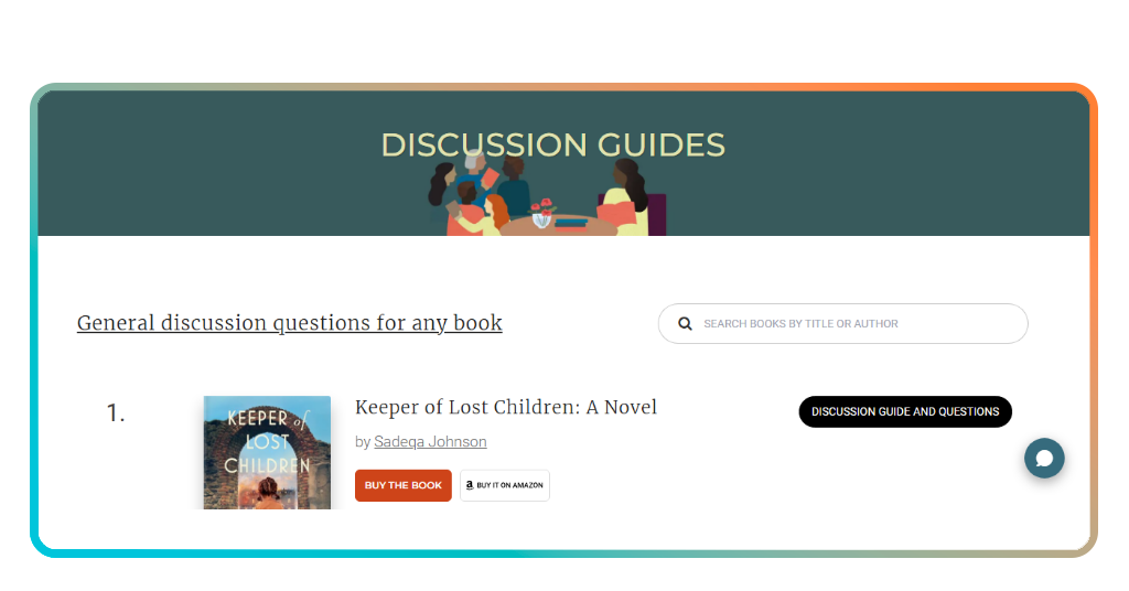 Online book club app