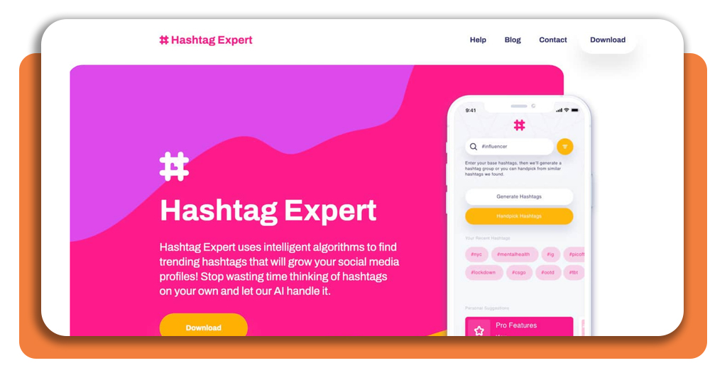 Hashtag generator app