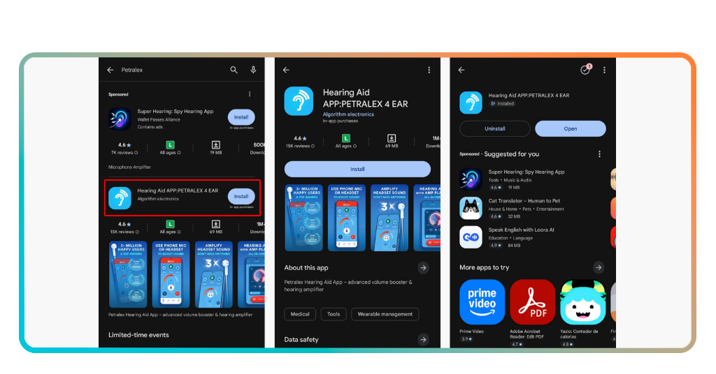 Hearing amplifier app