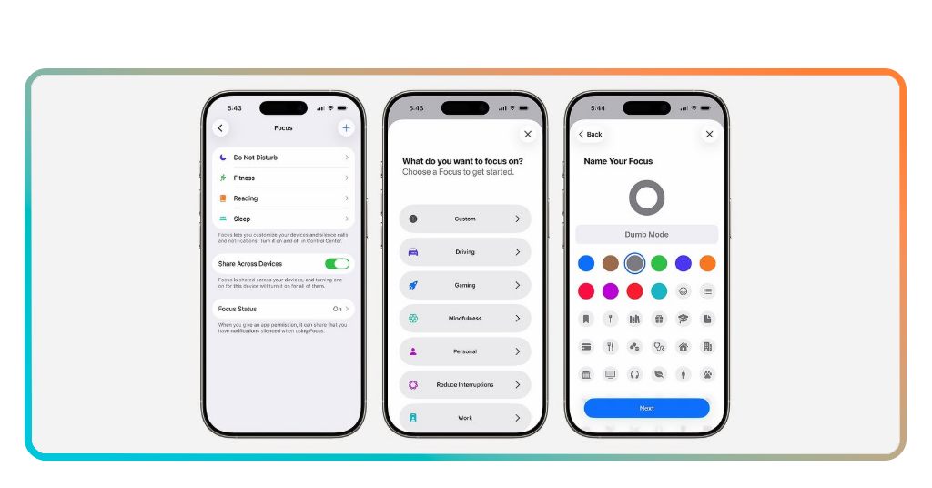 Minimalist phone app