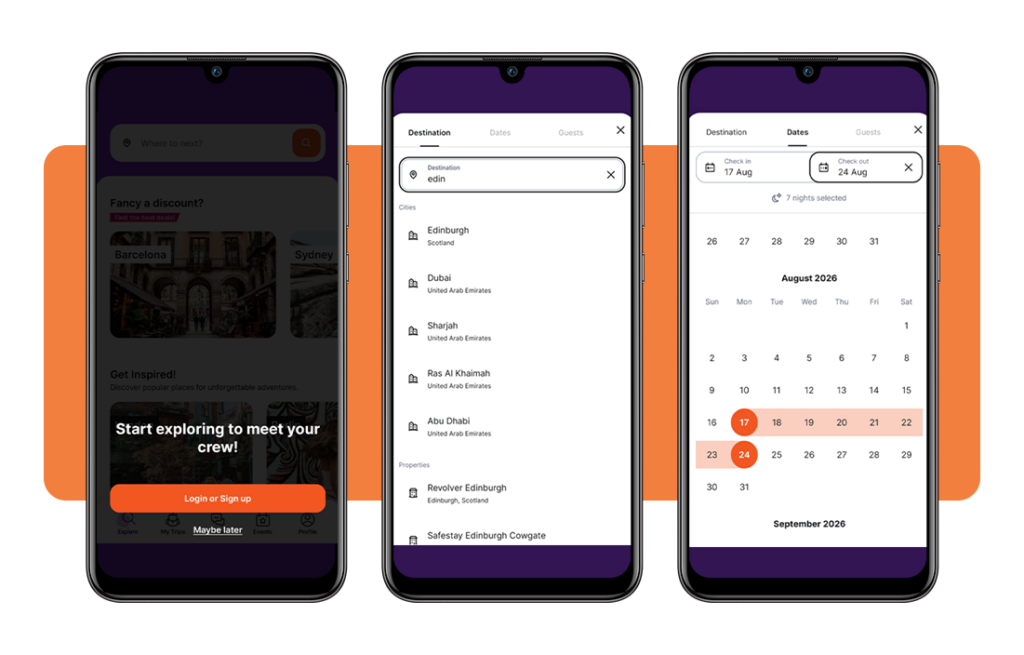 hostel booking