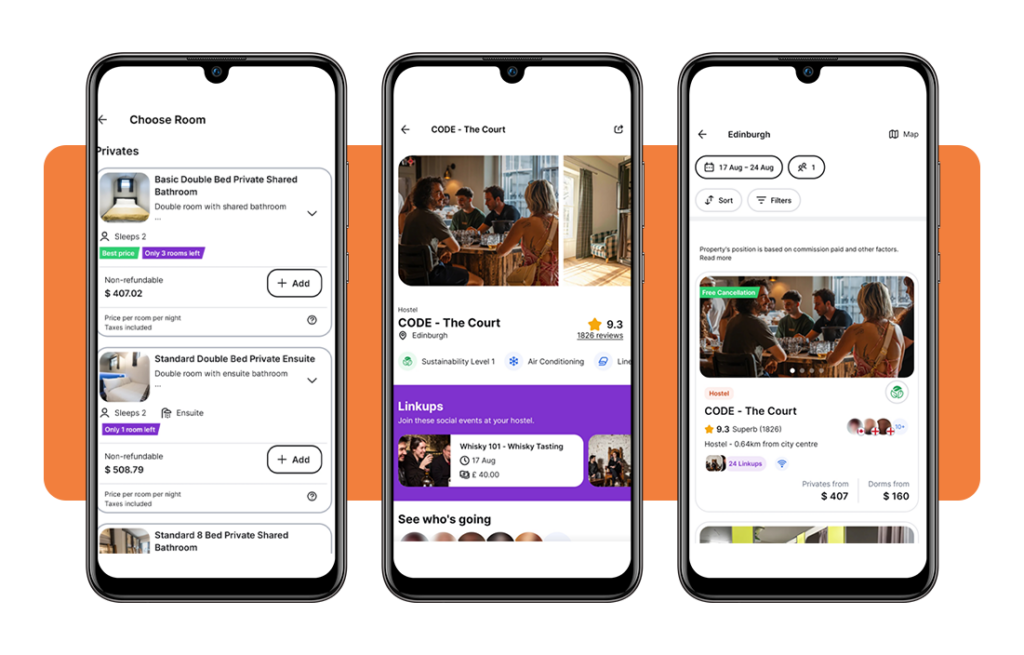hostel booking