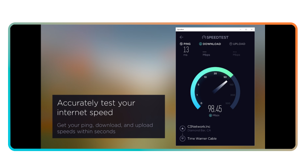 Wi-Fi speed test app