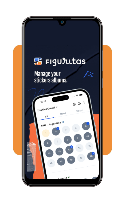 Step 1 select your album in sticker trading app