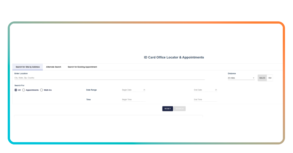 Military ID: how to apply for your document online 2 RAPIDS office locator tool on the ID Card Office Online platform