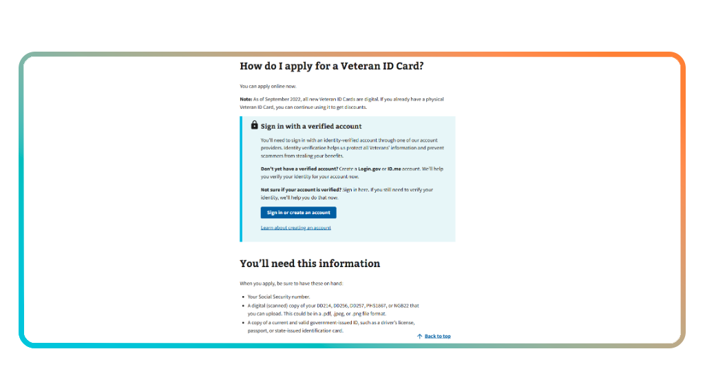Veteran ID card: how to apply to get your digital ID card 4 Step 4 - Submit your VIC application