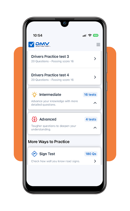 DMV written test app - final review before exam day