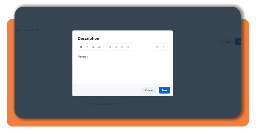 Step 4 - Add notes and context to jobsite images in CompanyCam