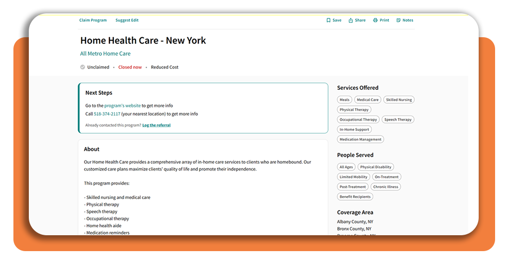 Local aid program: find assistance nearby using FindHelp 4 FindHelp app filter and bookmark interface showing saved local aid programs